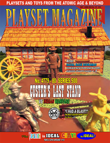 Marx Custer's Last stand Playset Magazine #63 Auburn Rubber toy soldiers 