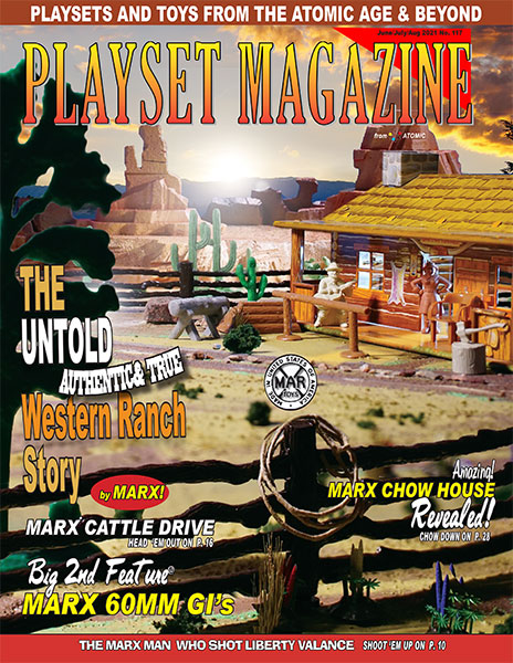Playset Magazine #70 History of Western Town playsets from 1950-1970 